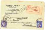 ALPES Mmes (06)   VILLEFRANCHE S. MER 1.12.1939  /  4.1.1942 - Covers & Documents