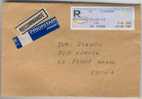 Registered Cover From France To Estonia (5) - Lettres & Documents