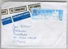 Registered Cover From France To Estonia (7) - Brieven En Documenten