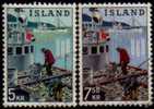 ICELAND  Scott: # 354-5   F-VF USED - Otros & Sin Clasificación