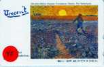 VINCENT VAN GOGH Peinture Sur Telecarte JAPAN  (45) - Pittura