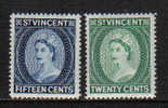 1214 - ST. VINCENT ,  I N. 197a + 198a Dentellati 12  *** - St.Vincent (...-1979)