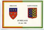 Jumelage, Orléans, Saint-Flour, Blasons, Armoiries,fleurs De Lys - Disasters