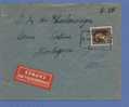 645 Op Aangetekende EXPRES-brief Met Telegraafstempel LANDEN - 1936-1957 Collar Abierto