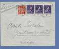 693+763 Op EXPRES-brief Met Spoorwegstempel FLEMELLE-GRANDE N°1 - 1936-1957 Col Ouvert