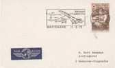 Helicopter Flight France Concord And Helicopter Postmark On A Card And Label 1975 - Elicotteri