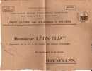 BELGIUM OCCUPATION USED COVER CANCELED BAR - OC1/25 Governo Generale