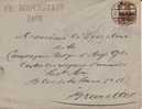 BELGIUM OCCUPATION USED COVER 1917 CANCELED BAR BREE - OC1/25 Generalgouvernement 