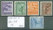 ROUMANIE No Michel 538-542 * ( Avec Charnière )          Cote : 22 € - Unused Stamps