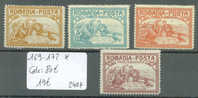 ROUMANIE No Michel 169-172 * ( Avec Charnière )          Cote : 80 € - Unused Stamps