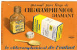 BUVARD - CHLORAMPHENICOL DIAMANT - 90-985 - JOMBART - - Chemist's