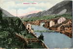 MODANE  - GARE -  CPA COULEUR - Modane