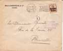 BELGIUM OCCUPATION USED COVER 1916 CANCELED BAR ANTWERPEN - OC1/25 General Government