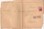 BELGIUM OCCUPATION USED COVER CANCELED BAR LA GILEPPE - OC1/25 Generalgouvernement 