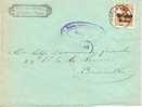 BELGIUM OCCUPATION USED COVER CANCELED BAR MORLANWEZ - OC1/25 Governo Generale