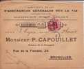 BELGIUM OCCUPATION USED COVER CANCELED BAR ST. GERARD - OC1/25 Gouvernement Général