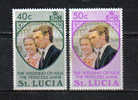 808 - ST LUCIA, 1973 : Royal Wedding Ann And Mark  *** - Ste Lucie (...-1978)