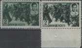 Russia / Soviet Union 1942 Mi# 835 X And Y (Y&T 859 Var.) ** MNH - Unused Stamps
