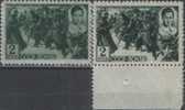 Russia / Soviet Union 1942 Mi# 835 X And Y (Y&T 859 Var.) ** MNH - Neufs