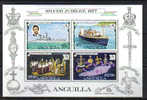 875 - ANGUILLA, 1977 : Silver Jubilee Elizabeth II  *** IL B.F. - Anguilla (1968-...)