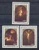 Central African Republic        "Rembrandt  Paintings"         Set      SC#585-87 MNH** - Rembrandt