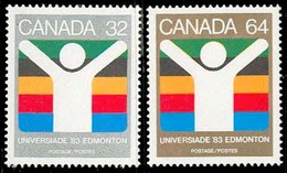 Canada (Scott No. 981-82 - Jeux Universitaire / Edmonton / University Games) [**] - Unused Stamps