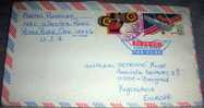 Air Mail, USA, Letter, Sport Stamps, Cover,Olympics 1984. - Brieven En Documenten