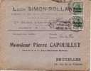 BELGIUM OCCUPATION USED COVER 1916 CANCELED BAR LUTTICH - OC1/25 Generaal Gouvernement