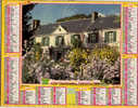 CALENDRIER ALMANACH DES PTT GRAND FORMAT ANNEE 1999 THEME GIVERNY 27 EURE  MAISON & RIVIERE BARQUES/  FLEURS - Groot Formaat: 1991-00