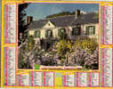 CALENDRIER ALMANACH DES PTT GRAND FORMAT ANNEE 1999 THEME GIVERNY 27 EURE  MAISON & RIVIERE BARQUES/  FLEURS - Tamaño Grande : 1991-00