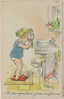 PETITE FILLE DANS LA SALLE DE BAIN - POT DE CHAMBRE - ILLUST. R. LEVASSEUR - Levasseur, Roger