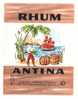 Etiquette  De Rhum  - Antina  -  SA  Unirhum  à  Bordeaux  (33) - Rhum