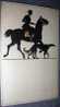 R!R!,Lady Raider,Horse,Dog,Secession Style,Art Deco,vintage Postcard - Horse Show