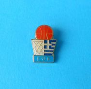 GREECE BASKETBALL FEDERATION - Pin Badge Basketball Association Baloncesto Pallacanestro Anstecknadel Distintivo * Grece - Pallacanestro