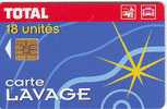 CARTE LAVAGE TOTAL 18 UNITES BON ETAT - Lavage Auto