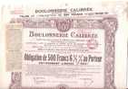 TITRE  .BOULONNERIE CALIBREE .VALENCE .26 - Industrie