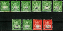 HUNGARY..1946..Michel # 933-942...MLH. - Nuevos