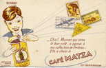 BUVARD -  CAFE MATZA  - TRES BELLE ILLUSTRATION - C