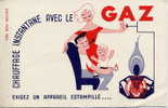 BUVARD -  GAZ -  CHAUFFAGE INSTANTANE  - TRES BELLE ILLUSTRATION - G