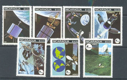 NICARAGUA 1981 - COSMOS Y TELECOMUNICACIONES -  YVERT Nº 1165/1168**+ AEREOS Nº 969/971** - South America