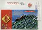 River Port Container Wharf,Harbor Crane,Combined River-Ocean Traffic Center,CN07 Jinjiang Harbor Advert Pre-stamped Card - Autres (Mer)