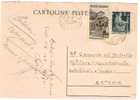 139)intero Postale  Da 2 £ Democratica+1 Lira Democratica Da Catania Per Città Il 22/12/1948 - Plaatfouten En Curiosa