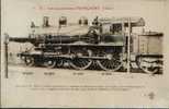 CPA Sur Les Locomotives Françaises (Etat). Carte N° 72. Machine N° 2856. - Materiale