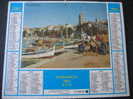 CALENDRIER GRAND FORMAT DOUBLE ALMANACH DES PTT1984 SANARY SUR MER VAR 83 / PORNIC 44  + INT POTOS LA ROCHELLE & PAYSAGE - Big : 1981-90