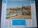 CALENDRIER GRAND FORMAT DOUBLE ALMANACH DES PTT1984 SANARY SUR MER VAR 83 / PORNIC 44  + INT POTOS LA ROCHELLE & PAYSAGE - Formato Grande : 1981-90