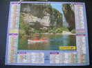 CALENDRIER GRAND FORMAT DOUBLE ALMANACH  PTT 1995  GORGES DU TARN 48/ ST SERVAN  TOUR SOLIDOR 35 - Big : 1991-00