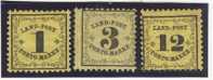 GERMANY - BADEN - SET OF DUE STAMPS UNUSED HINGED - Neufs