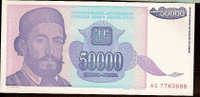 50 000 Dinara   "Yougoslavie"  1993     UNC    Bc 152 - Jugoslavia