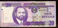 **Nouveau** 20 Méticais  "MOZAMBIQUE" Rhinocéros  16 Juin  2006    UNC     Ble 46 - Mozambique