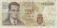 Belgique Belgium 20 Francs 15 Juin 1964 Trésorie P138 - 20 Francs